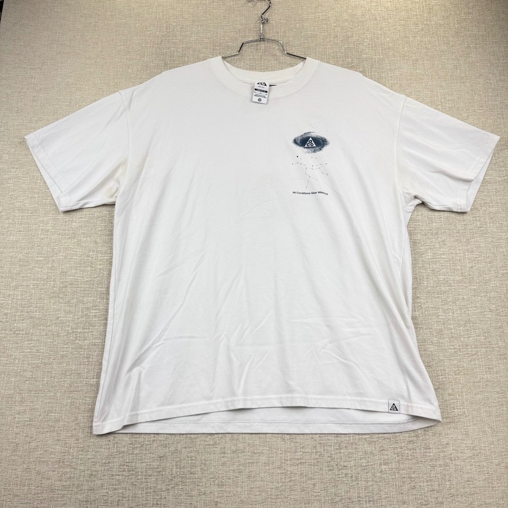 Nike ACG Dri-FIT Loose Fit Graphic T-Shirt White Mens XL MMXXIV Celestial